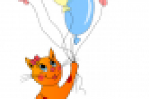 Иллюстрация к стихотворения Д.Хармса "Удивительная кошка"