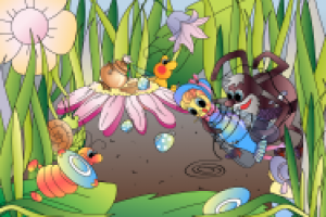 Иллюстрация к сказке Чуковского "Муха—Цокотуха"