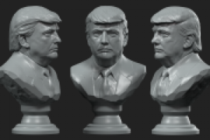 Donald Trump, bust Дональд Трамп