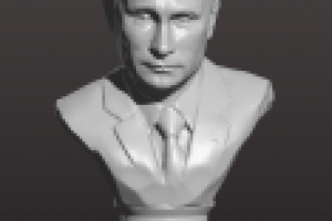3D модель,В.В.Путин, бюст .  Blender.Sculpting.  3D model , Prim