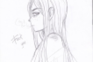 Девушка набросок