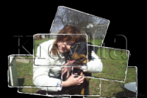 девушка с собакой