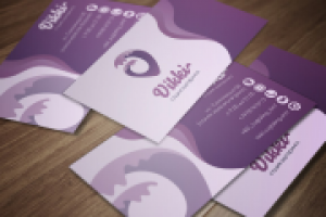 Визитка для студии шутаринга "Vikki"