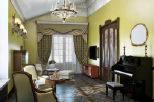 Варианты визуализации гостиной загор. дома