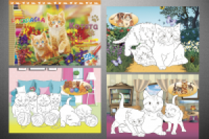 Раскраска "Котята"