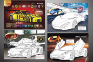 Раскраска "Supercars"