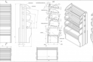 разработка КД хлебного стеллажа