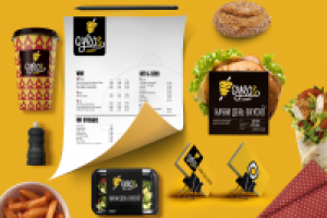 Фирменный стиль кафе быстрой еды