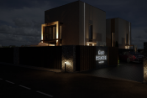 Экстерьер дома на двоих хозяев