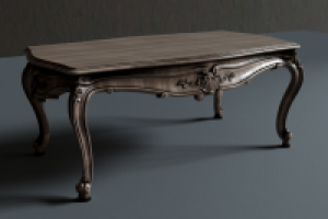 Стол журнальный с резными ножками