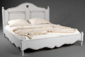 Кровать с эффектом потертостей