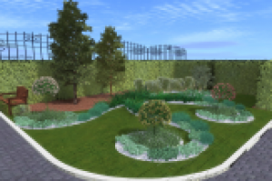 Эскиз клумба