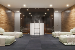 Сауна с купелью в СПА комплексе