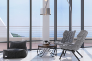 Зона чиллаут с видом на море