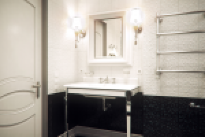 Санузел в стиле неоклассика