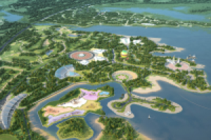 парк у озера