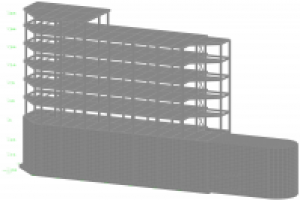 Административное здание с многоуровневой подземной парковкой
