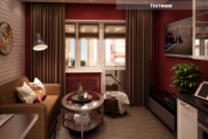 Дизайн-проект 2-комнатной квартиры, Королев