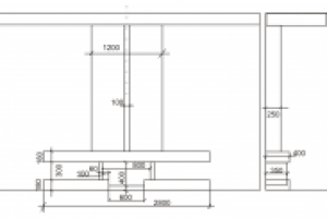 развертка гостиной. камин