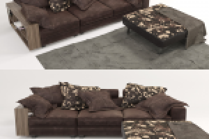 Моделирования дивана бренда Tommy M