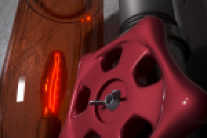 Предметная визуализация. Бра в стиле стимпанк.