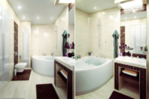 small apartment bathroom Donetsk 2