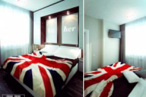 small apartment bedroom Donetsk 2
