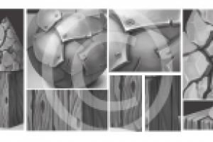 композиция из геометрических фигур (текстура)