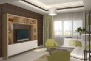 Квартира для молодой семьи. Гостиная
