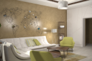 Квартира для молодой семьи. Гостиная