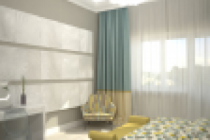 Квартира для молодой семьи. Спальня