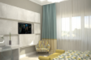 Квартира для молодой семьи. Спальня