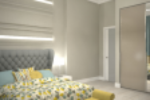 Квартира для молодой семьи. Спальня