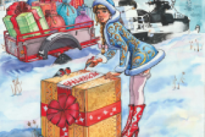 Иллюстрация в стиле пин-ап. Pin ap