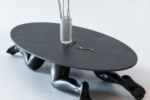 Журнальный стол коллекции Human furniture от Samal design.