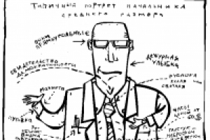 Типичный портрет шефа, среднего размера