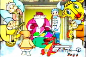 Анимационная новогодняя реклама, кадр из ролика.