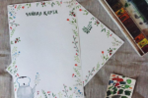 Иллюстрация для чайной карты кафе "3 Этаж".