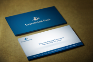 Визитка сотрудника ОАО "Балтийский Банк"