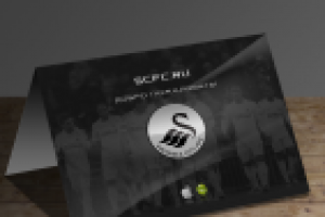 Рекламная листовка сообщества болельщиков клуба "Суонси-Сити"