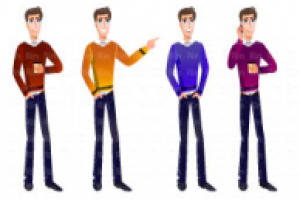 2д персонажи. Вектор