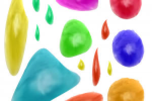 Реалистичный капли краски, вектор