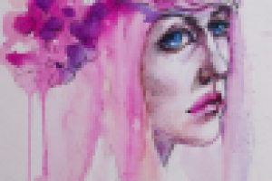 Акварельный арт портрет №3