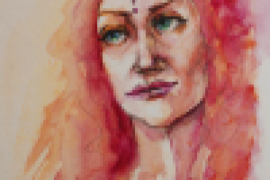 Акварельный арт портрет №4