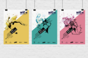 Серия постеров к фестивалю рисованных историй "БумФест"