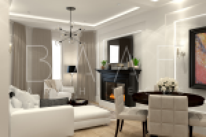 Таунхаус. Гостиная-столовая. Долгопрудный.