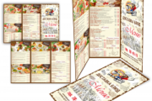 Буклет-меню для кафе "Марио плюс"