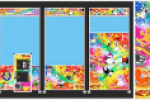 Оформление игрового автомата для детской зоны кафе "Чудо Улей"