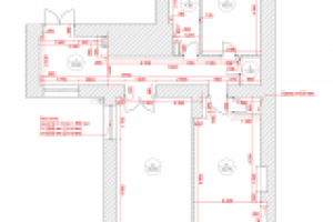 Проект часового салона - обмерный план