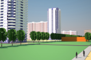 Эскизный проект жилой застройки.